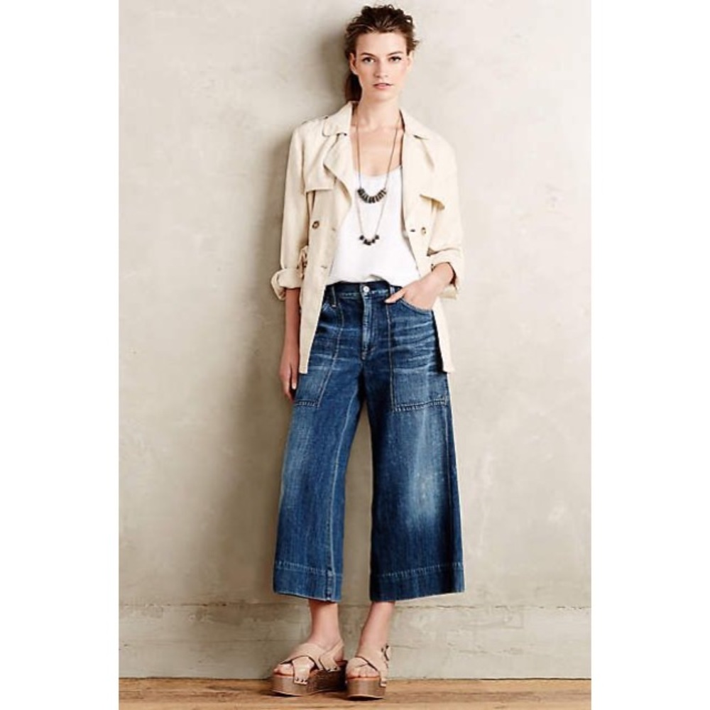 Citizens Of Humanity Posie Wide Leg Utility Capri
